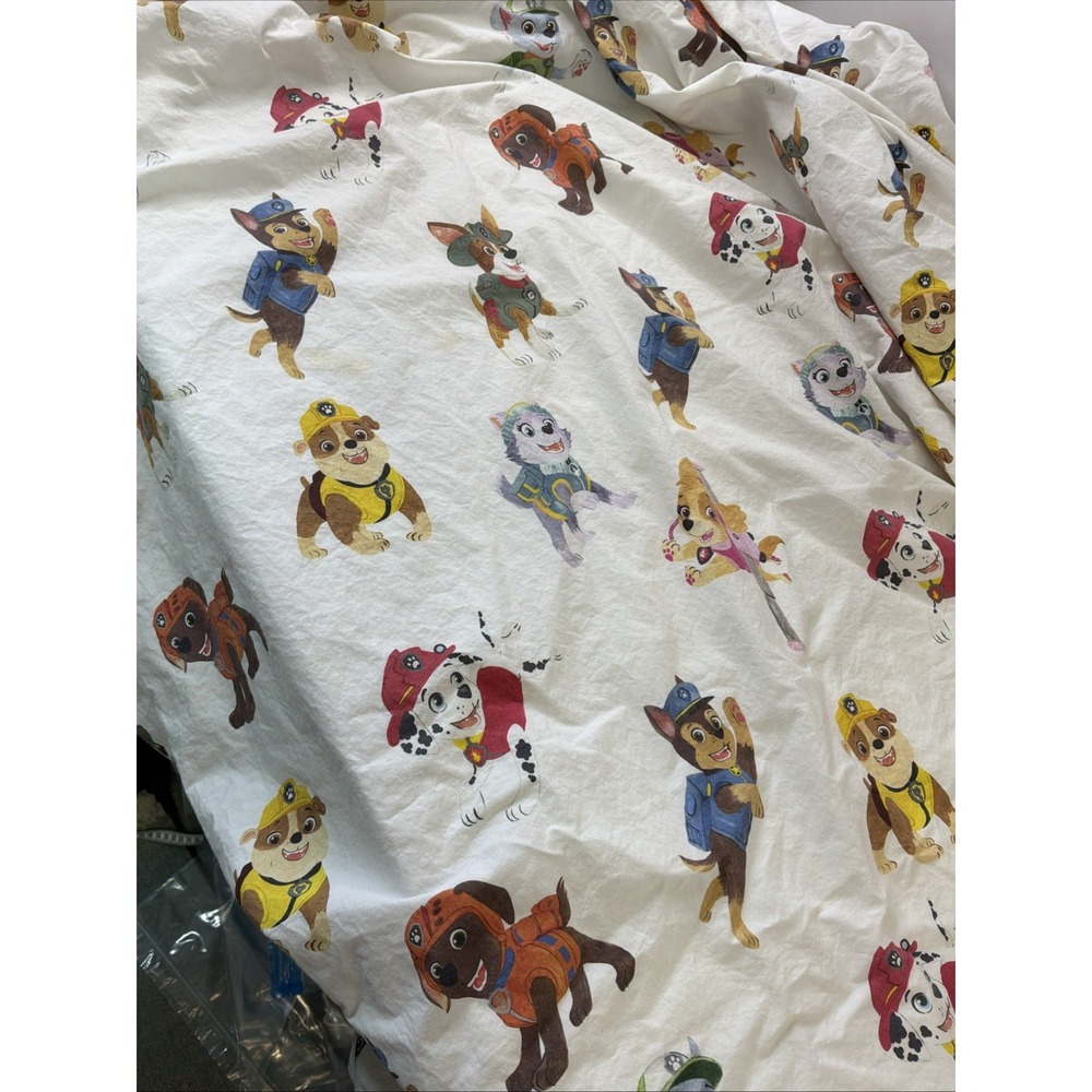 Pottery Barn Kids Paw Patrol Twin FITTED Sheet Organic Cotton *read*